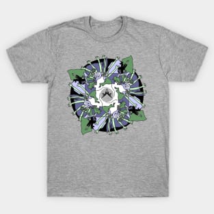 Peacock No-Liner Green Purple T-Shirt